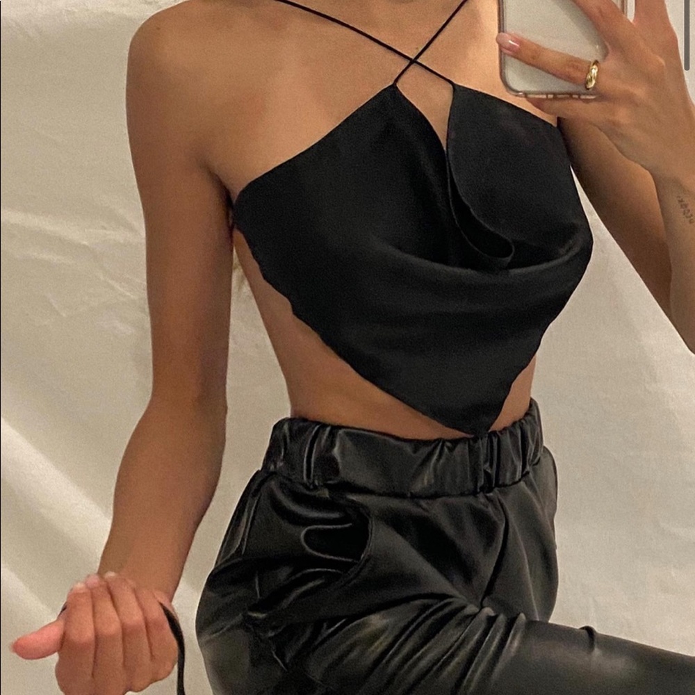 Princess Polly satin crop tank